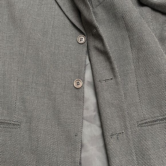 MANI By Giorgio Armani Neiman Marcus Italian Wool Suit Blazer Mens 42R Gray Work - Picture 12 of 16